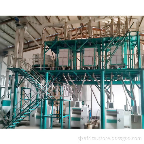 Complete 50t/24h Corn Flour Milling Machine for Africa